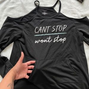 Torrid cutout shoulder top